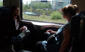 En train